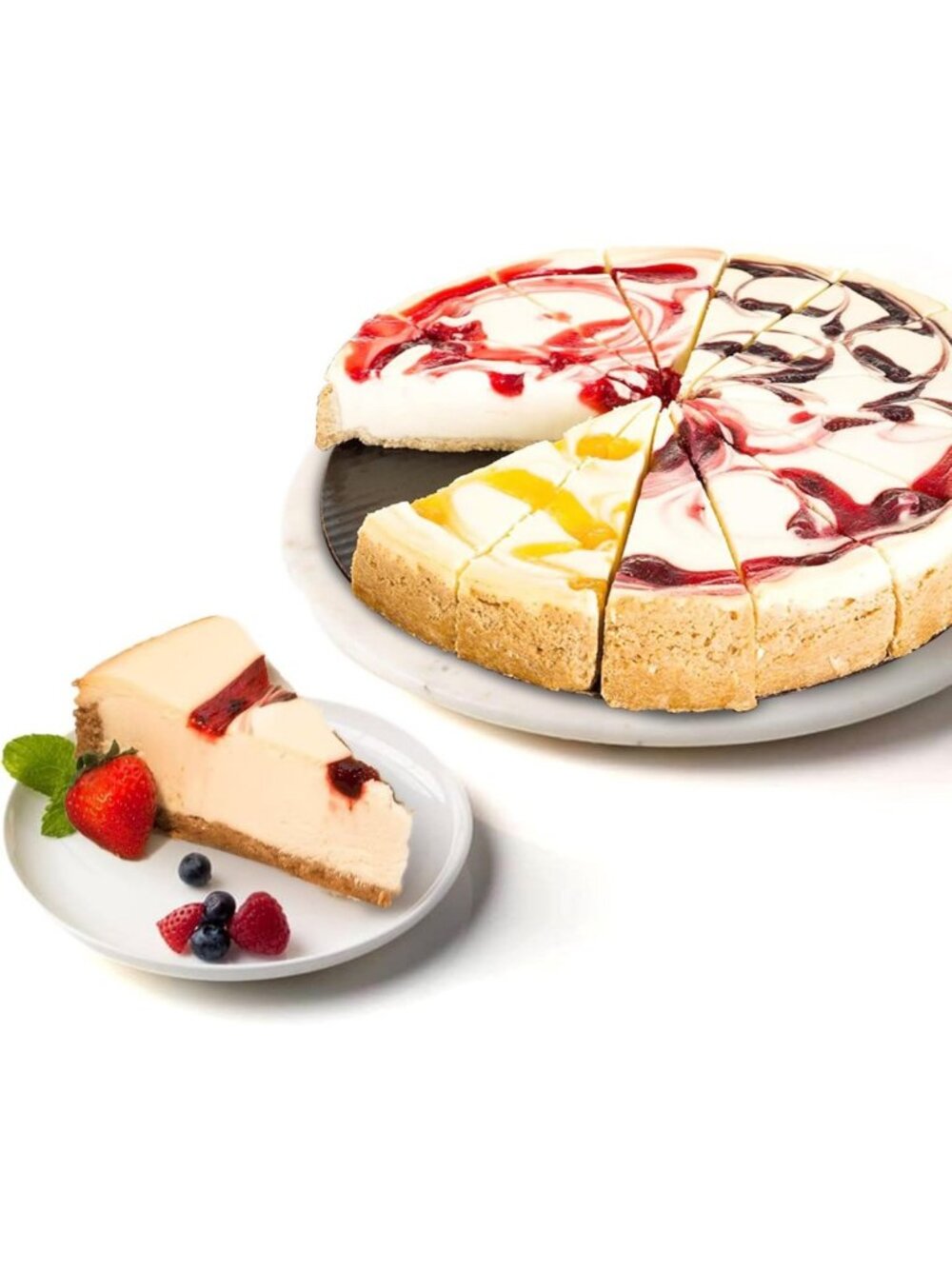 Creamy Classic Cheesecake Dessert – Perfect Gift for Any Occasion, 10" Fruit, 16